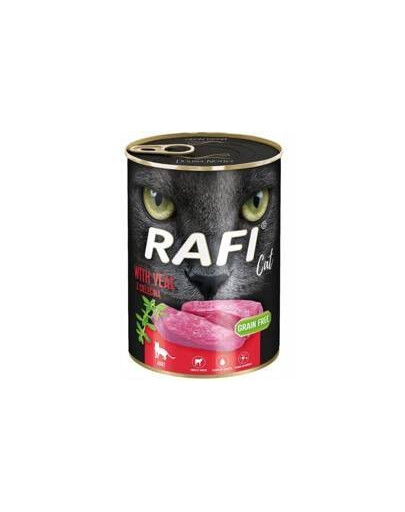Rafi teľacie mäso pre dospelé mačky 400 g