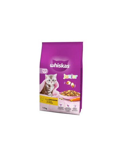 WHISKAS Dry Junior Chicken 1,4 kg - krmivo pre mačiatka, kuracie