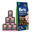 BRIT Premium By Nature Adult Extra Large XL 15 kg + morčacia konzerva 6x400 g