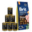 BRIT Premium By Nature Junior Medium M 15 kg + Hydinové konzervy 6x1240 g