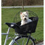 Trixie prútený košík na bicykel, čierny, 35x49x55 cm