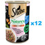 SHEBA konzerva 12×400 g Nature's Collection Kompletné krmivo pre dospelé mačky s lososom, batátmi a zelenými fazuľkami v omáčke