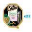 SHEBA Nature’s Collection vanička 22x85 g kompletné krmivo pre dospelé mačky kúsky s lososom zdobené hráškom v omáčke