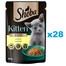 SHEBA Kitten kapsička 28x85 g Kompletné krmivo pre mačiatka s kúskami kuracieho mäsa v omáčke