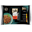 SHEBA Selection in Sauce Juicy Flavors kapsička - krmivo pre mačky v omáčke (s hovädzím, jahňacím, kuracím, morčacím) 4x85g