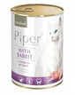 Piper so sterilizovaným králikom 400 g - mokré krmivo pre dospelé sterilizované mačky, 400 g